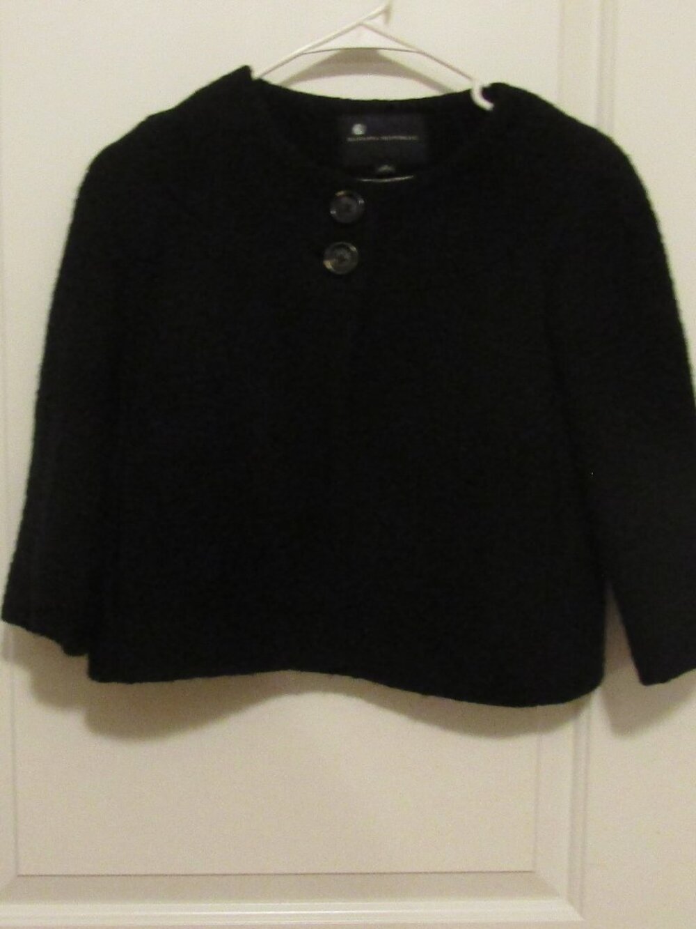 BANANA REPUBLIC Women's Wool Jacket Size 0 Cropped Short Blazer W/ 2 Buttons XS
